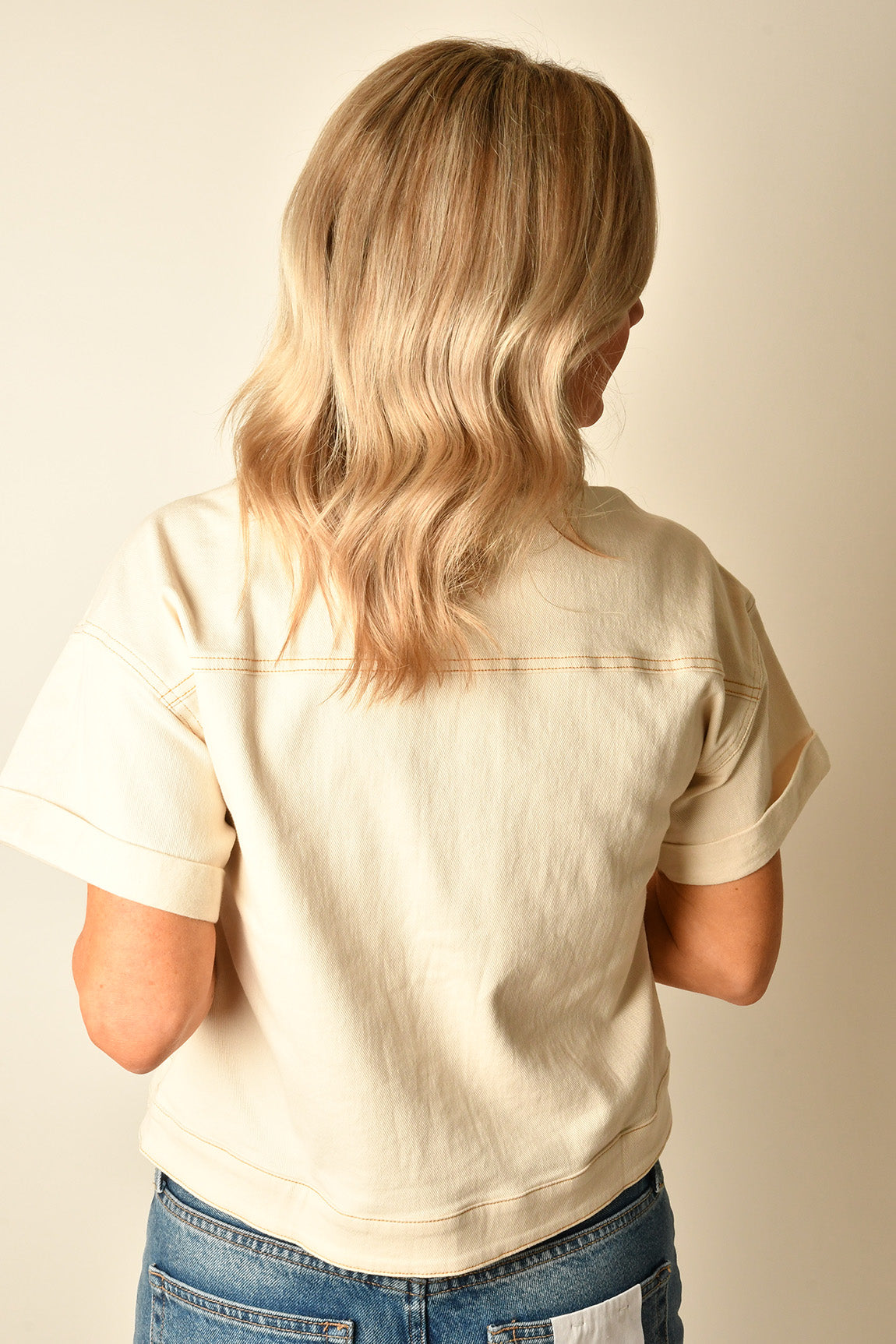 ECRU DENIM SS JACKET