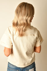 ECRU DENIM SS JACKET