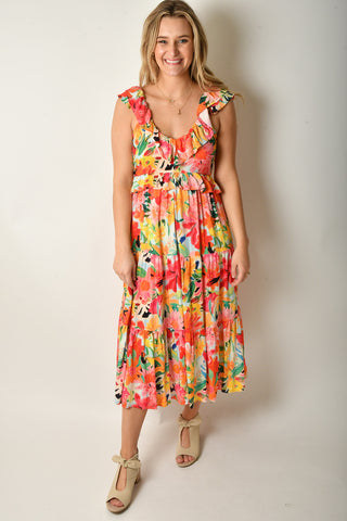 FLORAL FLUTTER MAXI