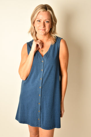 SOLACE DENIM MINI DRESS