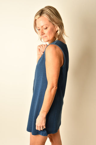 SOLACE DENIM MINI DRESS