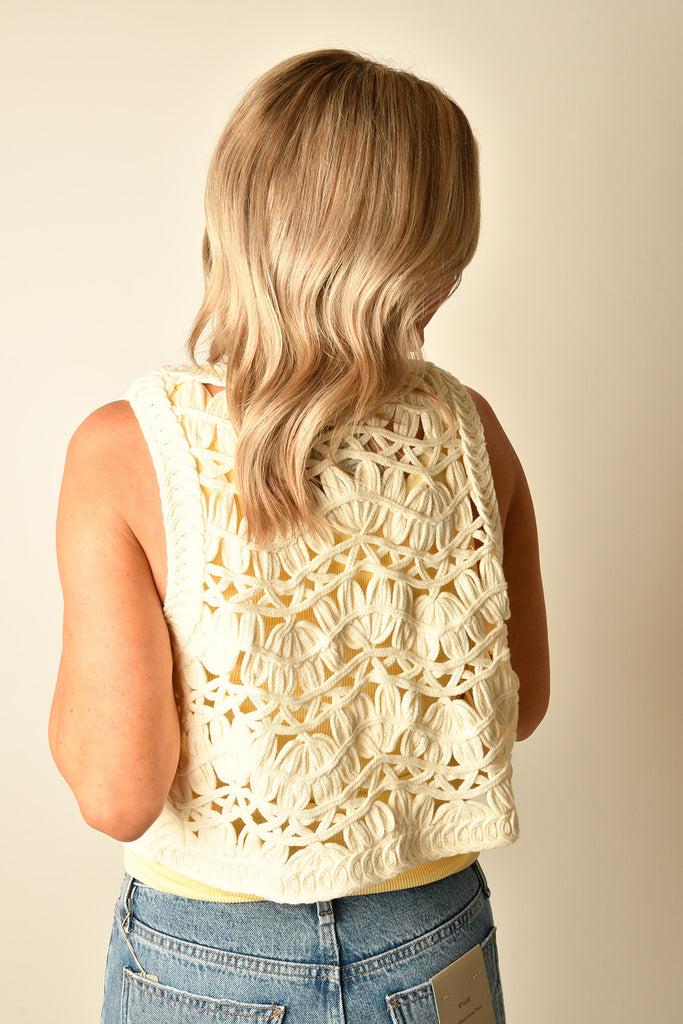 CROCHET IVORY VEST