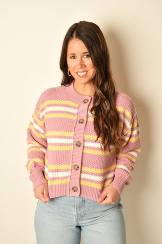 LAVANA STRIPE CARDIGAN