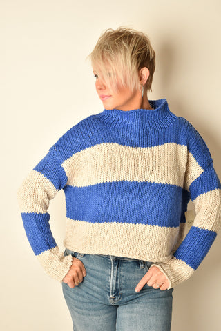 OPAL RUGBY STRIPE SWEATER
