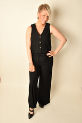 TEXT BUTTON FRONT VEST