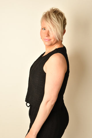 TEXT BUTTON FRONT VEST