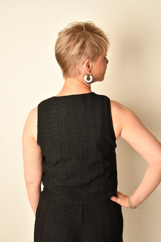 TEXT BUTTON FRONT VEST
