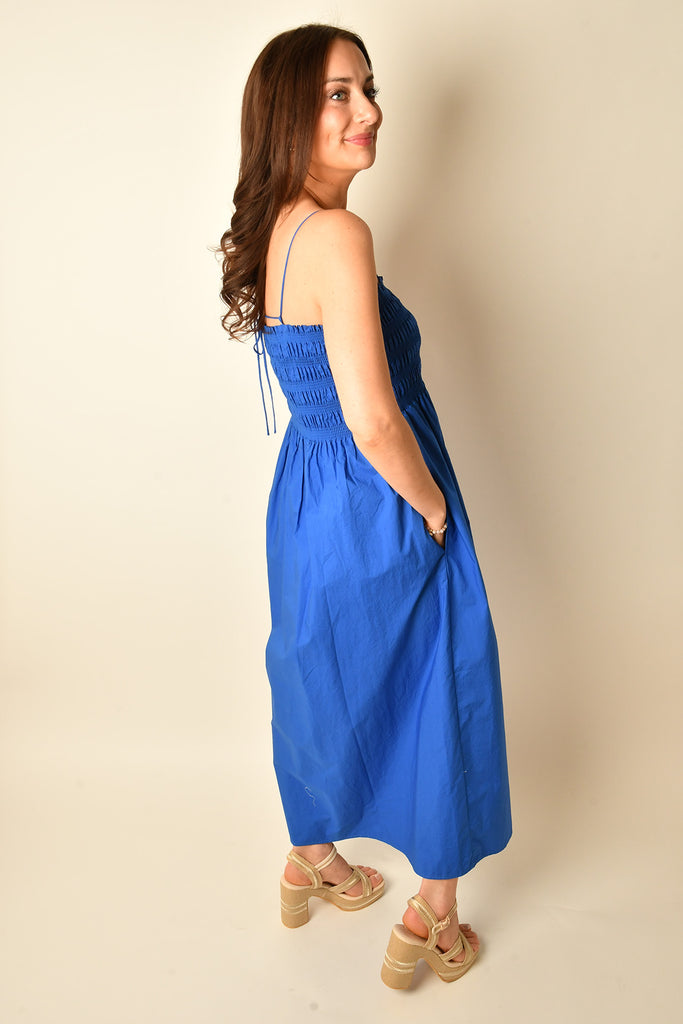 CORNELIA POPLIN MIDI DRESS