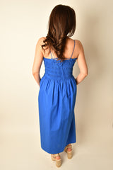 CORNELIA POPLIN MIDI DRESS