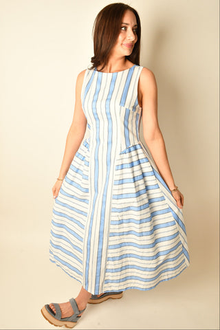 CORSETE WAIST STRIPE MIDI