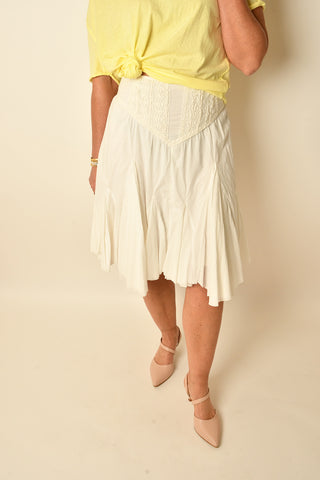 FRIDA GODET MIDI SKIRT