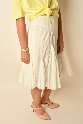 FRIDA GODET MIDI SKIRT