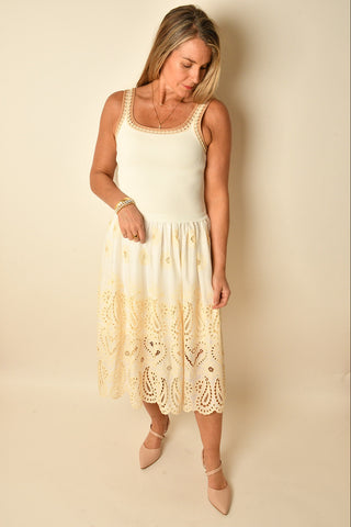KNIT U NECK TANK DRESS