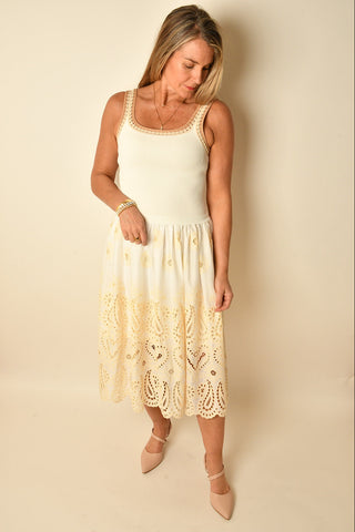 KNIT U NECK TANK DRESS