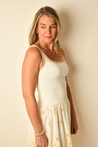 KNIT U NECK TANK DRESS