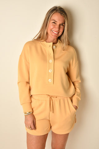 REENA BUTTON SWEATSHIRT