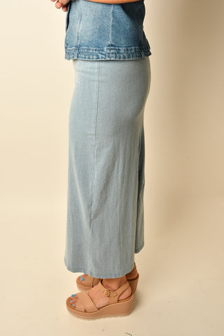 GAIL JERSEY MIDI SKIRT