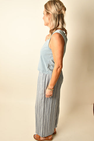SLOANE V-NECK DENIM TANK