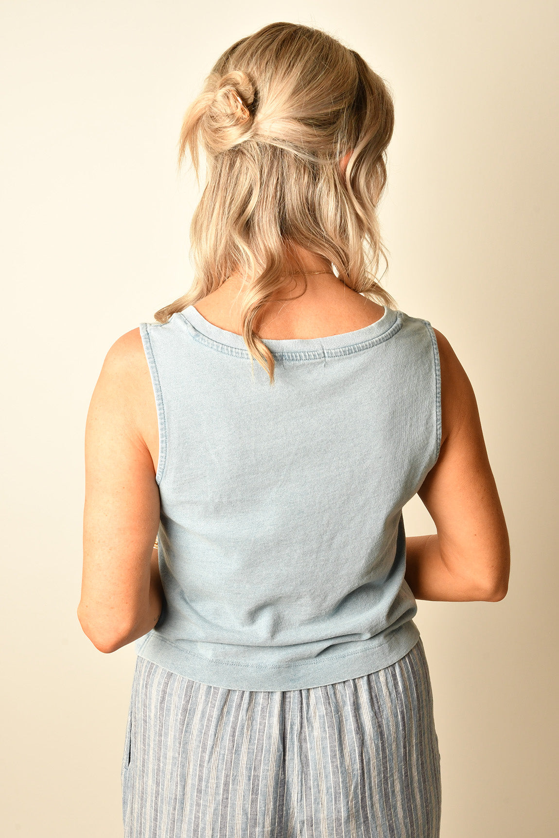 SLOANE V-NECK DENIM TANK