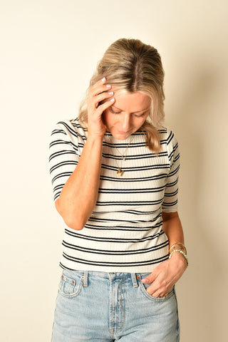 BOATNECK RIBBED TOP