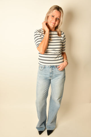 BOATNECK RIBBED TOP