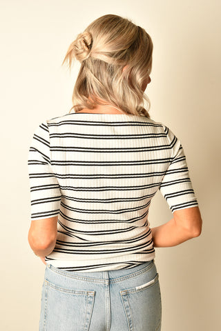 BOATNECK RIBBED TOP