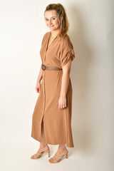 BELTED SHIRT DRESS