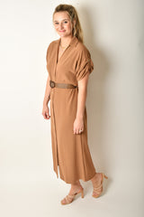 BELTED SHIRT DRESS