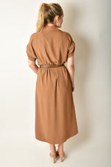 BELTED SHIRT DRESS