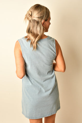 SOLACE DENIM MINI DRESS