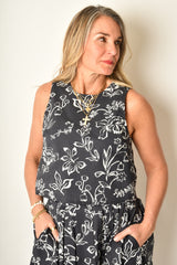 FLORAL SHELL TOP