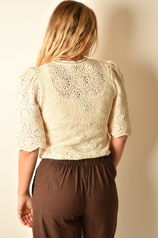 SCALLOPED SUMMER CARDIGAN