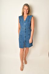 CALLY DENIM DRESS