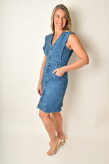 CALLY DENIM DRESS