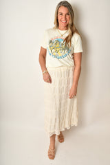TEXTURED MAXI SKIRT