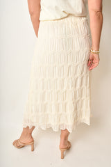 TEXTURED MAXI SKIRT
