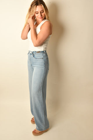 JAMES HR WIDE LEG GOLD CHAIN