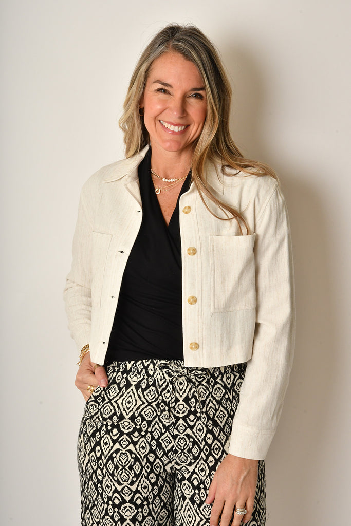 CROPPED UTILITY JACKET