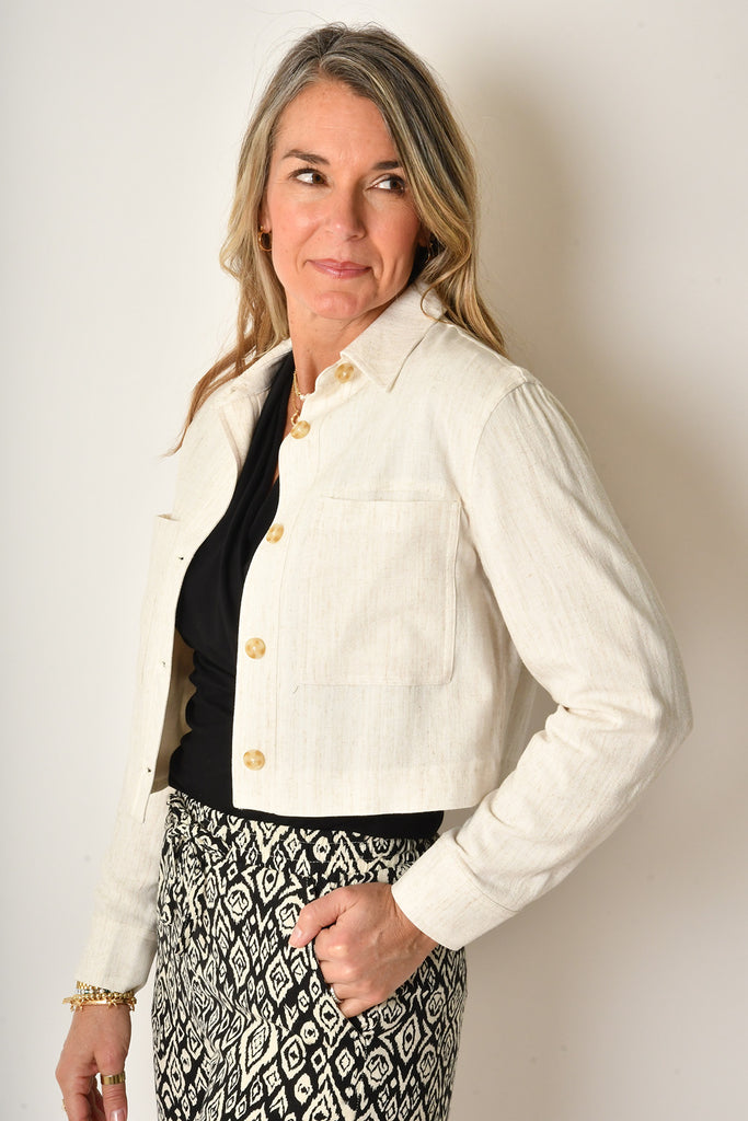 CROPPED UTILITY JACKET