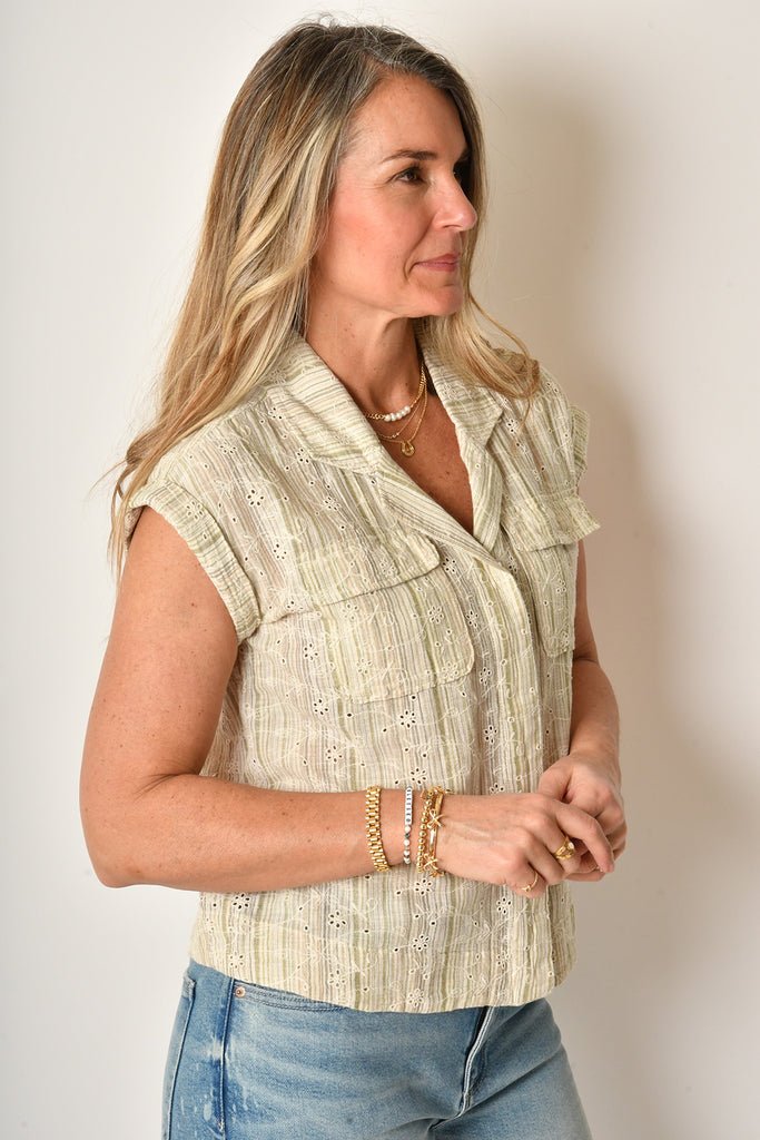 EMBROIDERED CAMP SHIRT