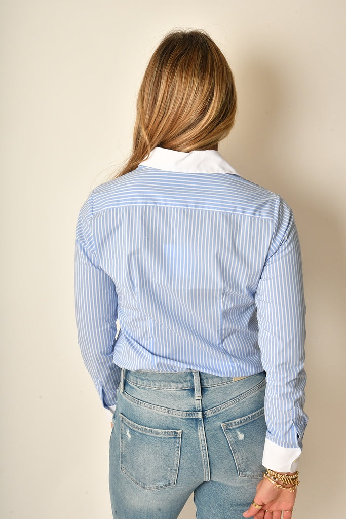 THE ICON BLUE STRIPE SHIRT