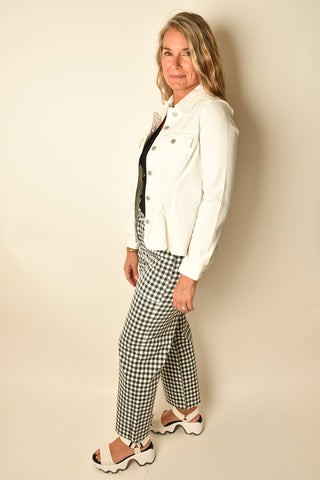 FIT AND FLARE TRUCKER JACKET
