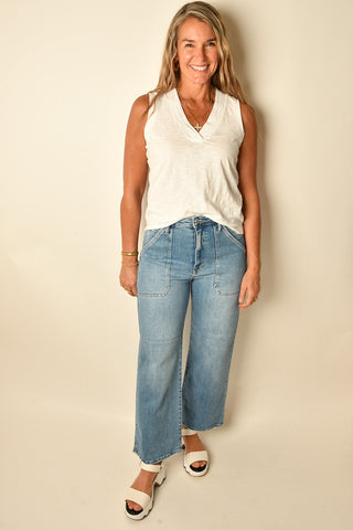 HIGH RISE CARGO WIDE LEG