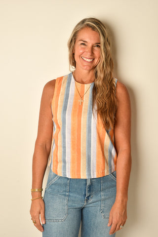SUNSET STRIPE SHELL