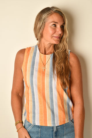 SUNSET STRIPE SHELL