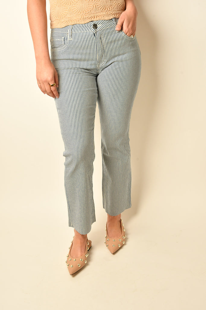 KELSEY HIGH RISE STRIPED JEAN