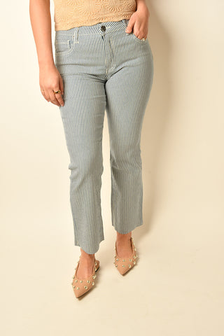 KELSEY HIGH RISE STRIPED JEAN