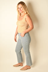 KELSEY HIGH RISE STRIPED JEAN