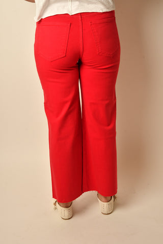 MEG WIDE LEG RAW HEM