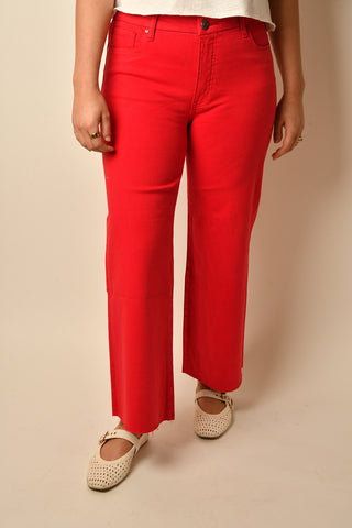 MEG WIDE LEG RAW HEM